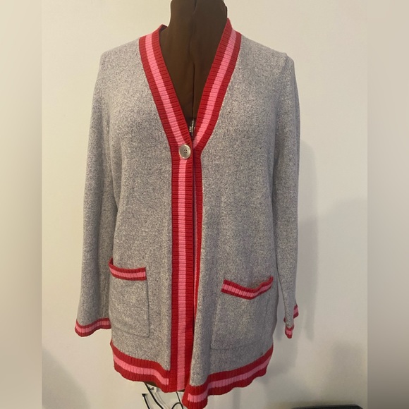 ❤️💖OLSEN💖❤️Henry style sweater with button and pockets . Cozy! Size Large. - Picture 2 of 11